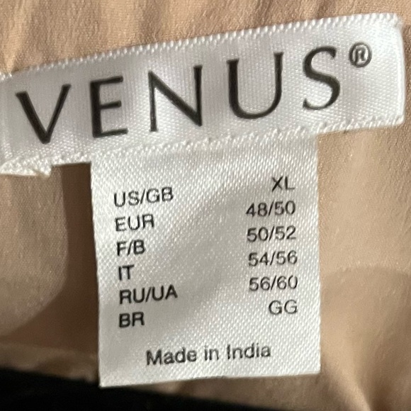 Stunning Tan & Brown (Heavily) Beaded Shift Dress by Venus - Picture 2 of 3